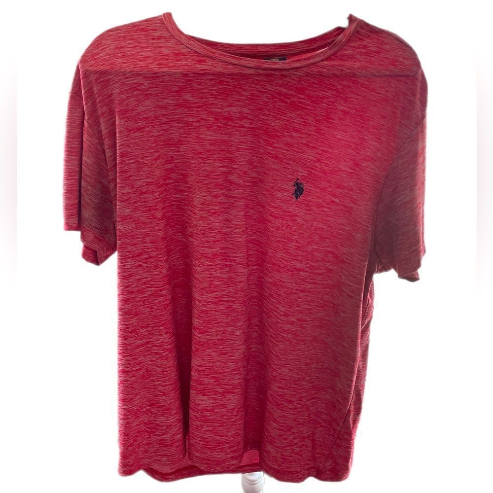 ⭐️5/$25 U.S. Polo Assn. Lightweight Red Tee, Mens size Large